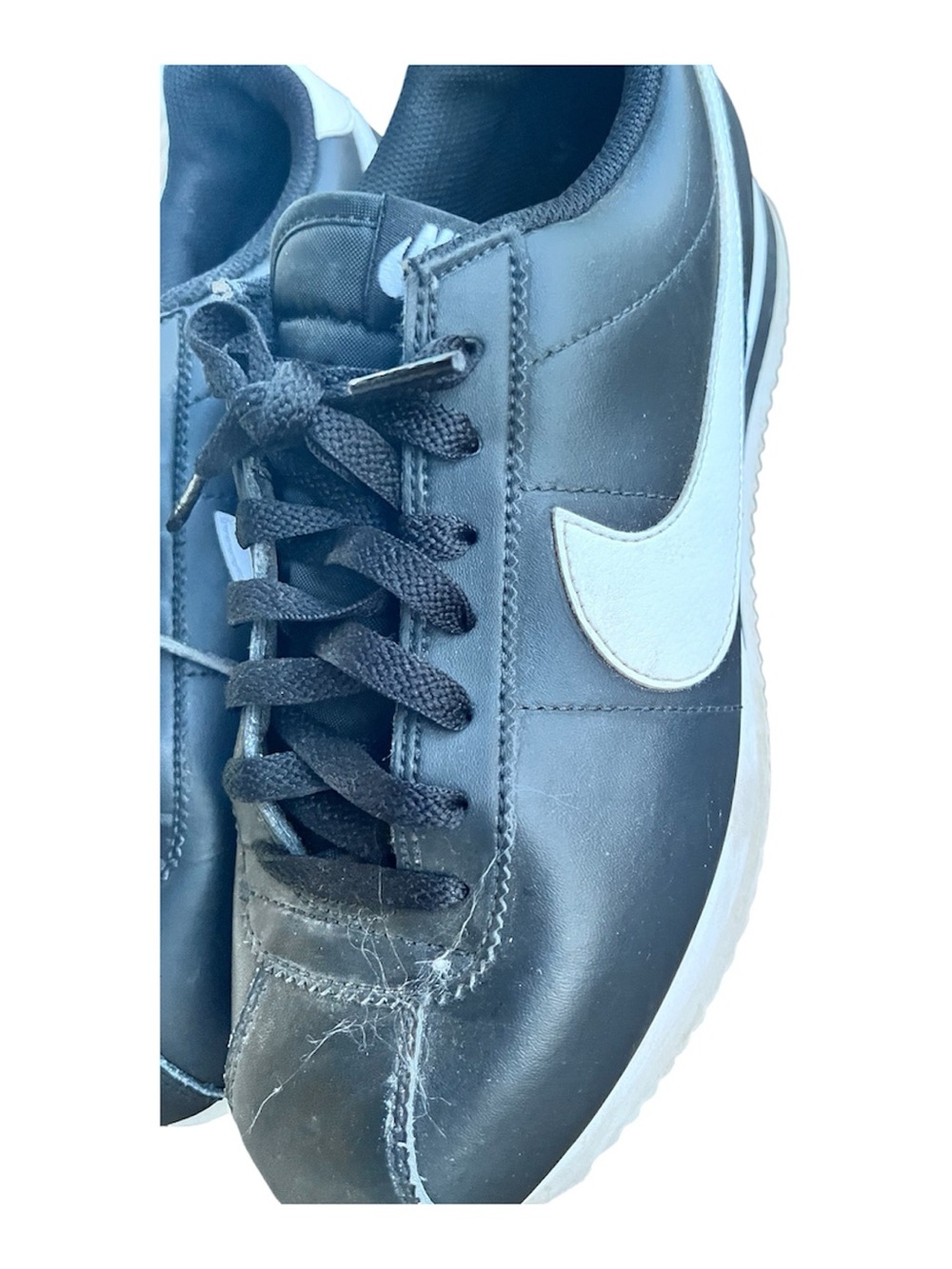 Nike Cortez Black White Sneakers Men’s Size 8 Good Condition - Picture 2 of 4